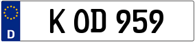 Trailer License Plate